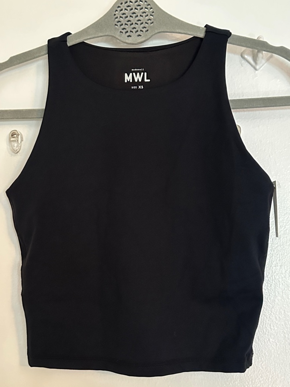 Madewell Black Ribbed Crewneck Tank
